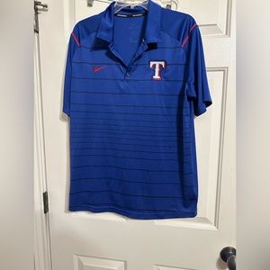 Mens Texas Rangers Polo Size Lg